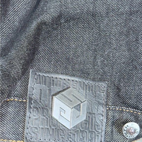 NWOT Southpole Japanese Dragon Vintage Jean Denim Jckt Y2K Hip Hop Grunge Sz XXL - Picture 6 of 13